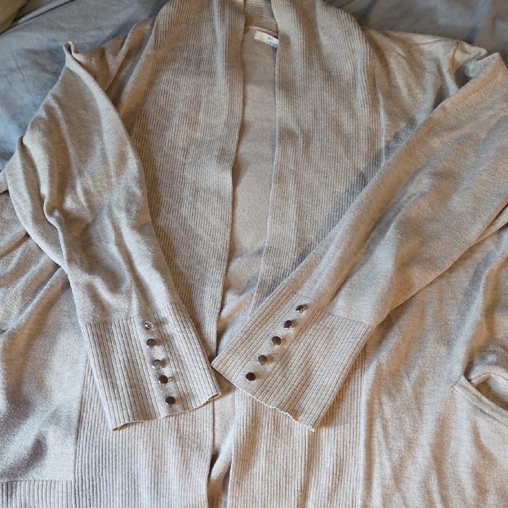 Madison Cream Cardigan with Button Detail